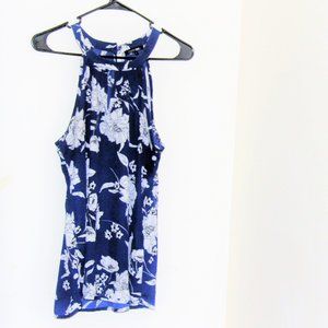 Papermoon Blue Floral Halter Top